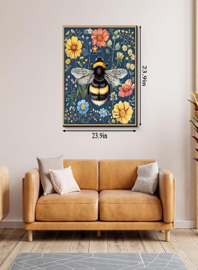 PPuzzling Vintage Bee Puzzles for Adults 1000 Pieces, Retro Flower Garden Jigsaw Puzzles, Nature Wildflower Animal Puzzle as Home Decor - Image 4